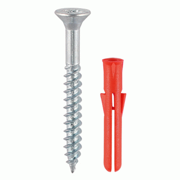 Red Plug and Twin-Threaded Screws