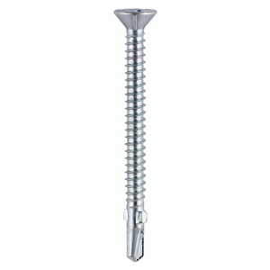 Wing-Tip Self-Drilling Screws - Countersunk - PH - For Timber to Light Section Steel - Zinc