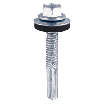 Self-Drilling Screws - Hex - For Light Section Steel - Zinc - with EPDM Washer