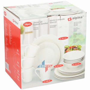 Dinnerset 16pcs white SW