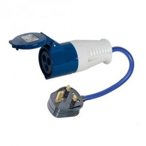 16 Amp Blue Socket and 13 Amp Plug Top