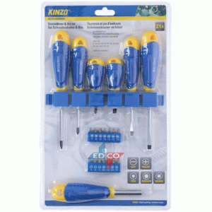 Screwdriver&bit set, 21pcs st