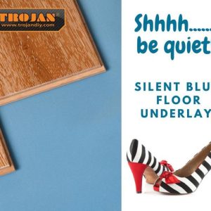 Trojan Silent Blue Underlay 1mt x 15mt