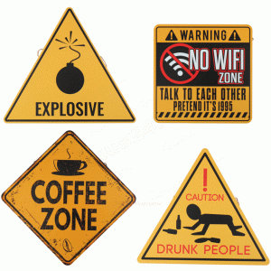 Signs 30x30x0,7cm