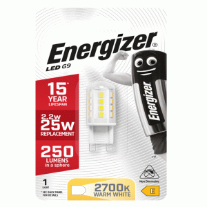 Energizer High Tech LED G9 Warm White 2.1w 200lm