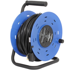 Powermaster 50mt 220v Cable reel 2 Gang