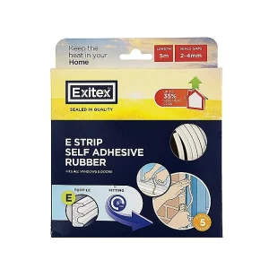 Exitex E Self Adhesive Rubber Strip 5 Meter