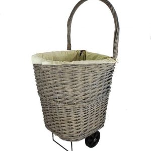 Willow Log Cart With Wheels Mansion