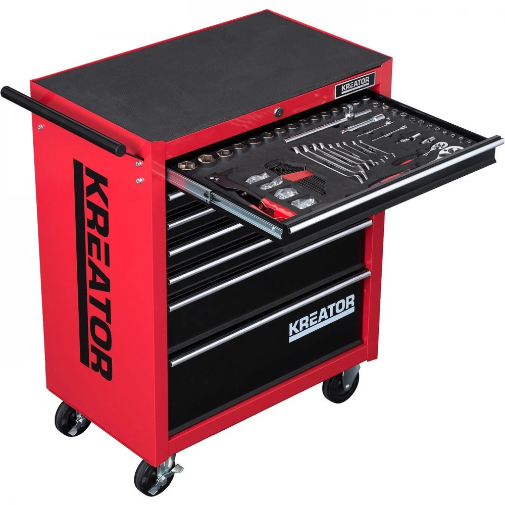 Rolling tool cabinet 7 drawers - 348 pcs KRT653004 Kreator - Image 2