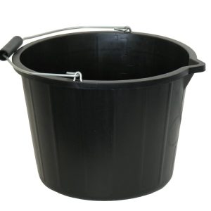 Black Large Builders Bucket 14.5L