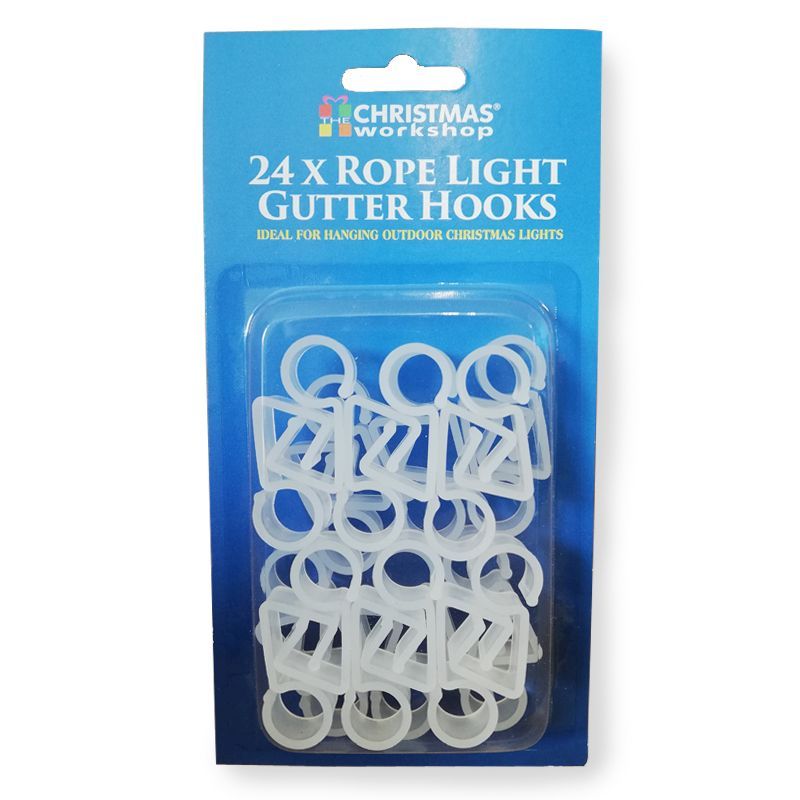 24pc Rope Light Gutter Hook Hardware