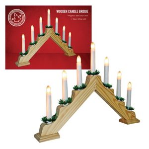 Pine Wooden Candle Bridge 70730