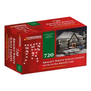 720 LED Icicle Chaser Lights- Bright White Christmas Workshop
