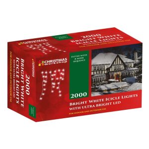2000 LED Icicle Chaser Lights - White Christmas Workshop