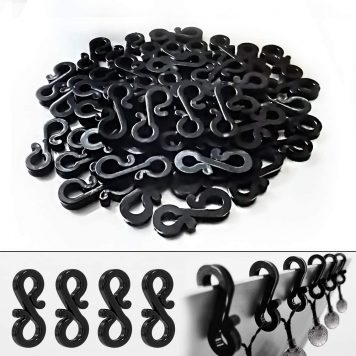 120pc S Gutter Hook Black For Christmas Lights
