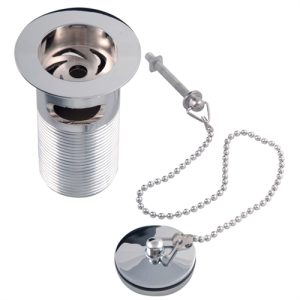 SupaPlumb Plug and Chain Basin Waste With chrome plug