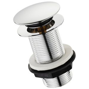 SupaPlumb Click Clack Basin Waste With Round Cover