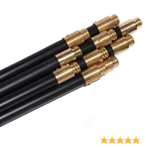 Horobin 10pc Brass Screw Drain Rod Set
