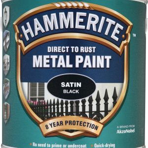 Hammerite Metal Paint Satin 2.5L Black