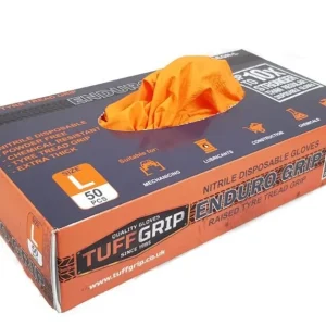 TuffGrip Disposable Gloves (1 box of 50) Orange