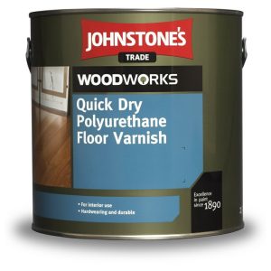 Johnstone's Woodworks Quick Dry Polyurethane Floor Varnish Satin
