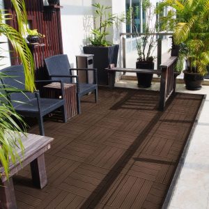 MultyHome Deck Tile Cosmopolitan Coffee (6pk) 30x30cm