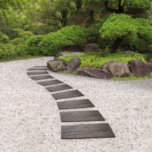 MultyHome Railroad Tile Stepping Stone Brown 61x25.5x1.7cm