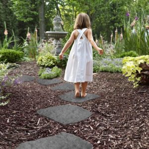 MultyHome Natural Stone Look Stepping Stone Grey 51x38x1.8cm