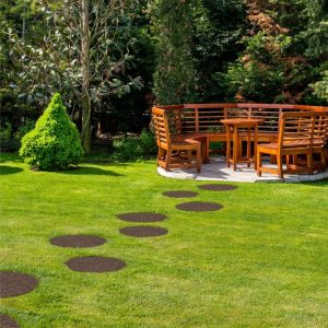 MultyHome Cracked Log Stepping Stone Brown 46x46x1.7cm