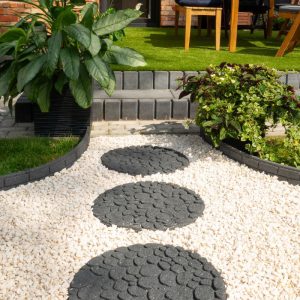MultyHome Round River Rock Stepping Stone 46x46x2.2cm