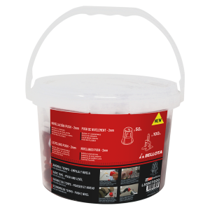 100/50pc Ceramic leveling kit for push & level system bellota