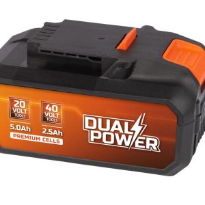Battery 2x20V 5.0/2.5Ah (20V & 40V tools) POWDP9037 PowerPlus