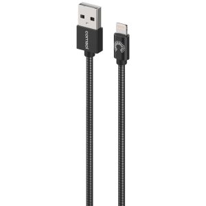 Lightning to USB Cable Metal Jacket 1mt Black Zenso