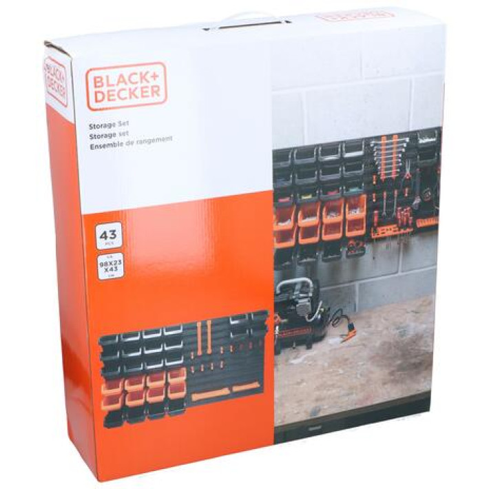 Black Decker 43pc Storage Set Hardware Heaven