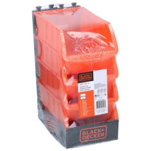 Black & Decker 4pc Stackable Tray Orange 24 x 15cm