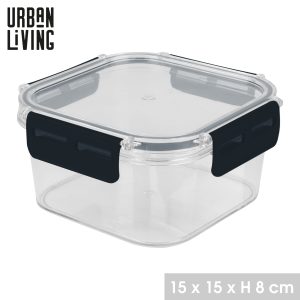 Midnight Blue 900ml Plastic Container with Clip