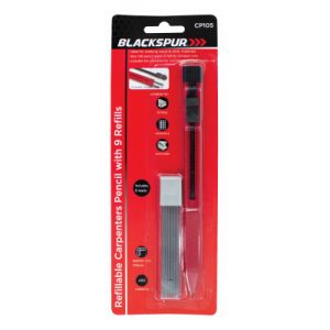 Refilable Carpenters Pencil With 9 Refills CP105