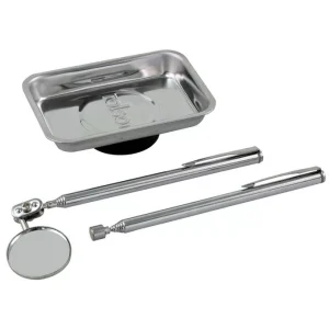 3PC Magnetic Pick Up Tool Mirror and Tray Set PT106