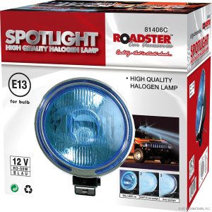 12v H3 55w Halogen Car Spot Light- Blue LED 81406C Roadster