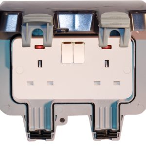 BG 2 Gang 13 Amp Switched Outdoor Socket IP66 DP