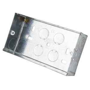 25mm 2-Gang Metal Knockout Box