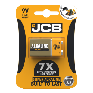 JCB Super Alkaline 9v Cell Batteries LR22