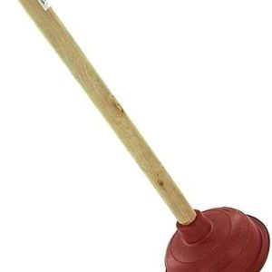 15cm PVC Toilet Plunger with Wooden Handle