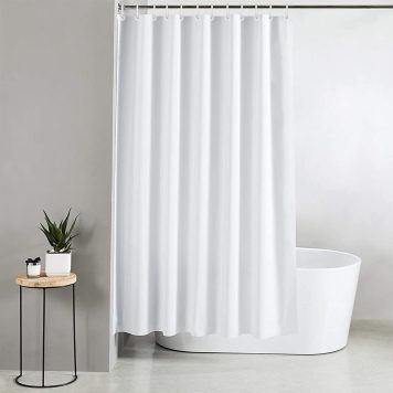 Luxury Satin Shower Curtain & Hook Set SH250 Ashley