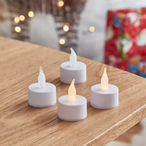 4pc Flickering Tea Light Set TL151