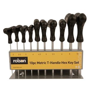 10pc Metric T-Handle Hex Key Set WR240