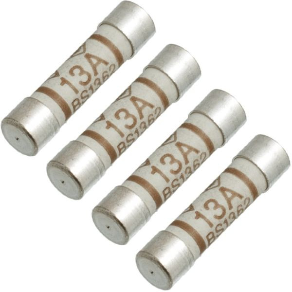 4pc x 13Amp Household Fuse Set FS104 Hardware Heaven