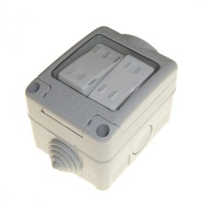 Weatherproof IP55 20A 2 Gang Switch