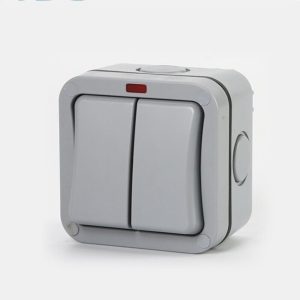 2 Gang Exterior Switch IP66 Powertech