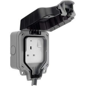 1 Gang Exterior Switched Socket IP66 Powertech